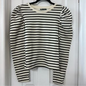 Zara Puff Sleeve Sweatshirt